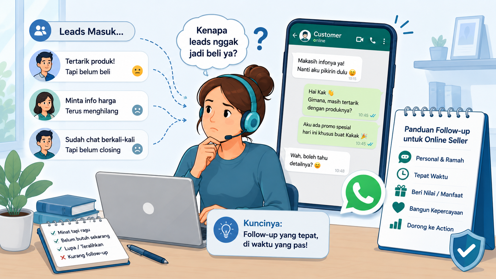 Kenapa Leads Nggak Jadi Beli: Panduan Follow-up buat Online Seller