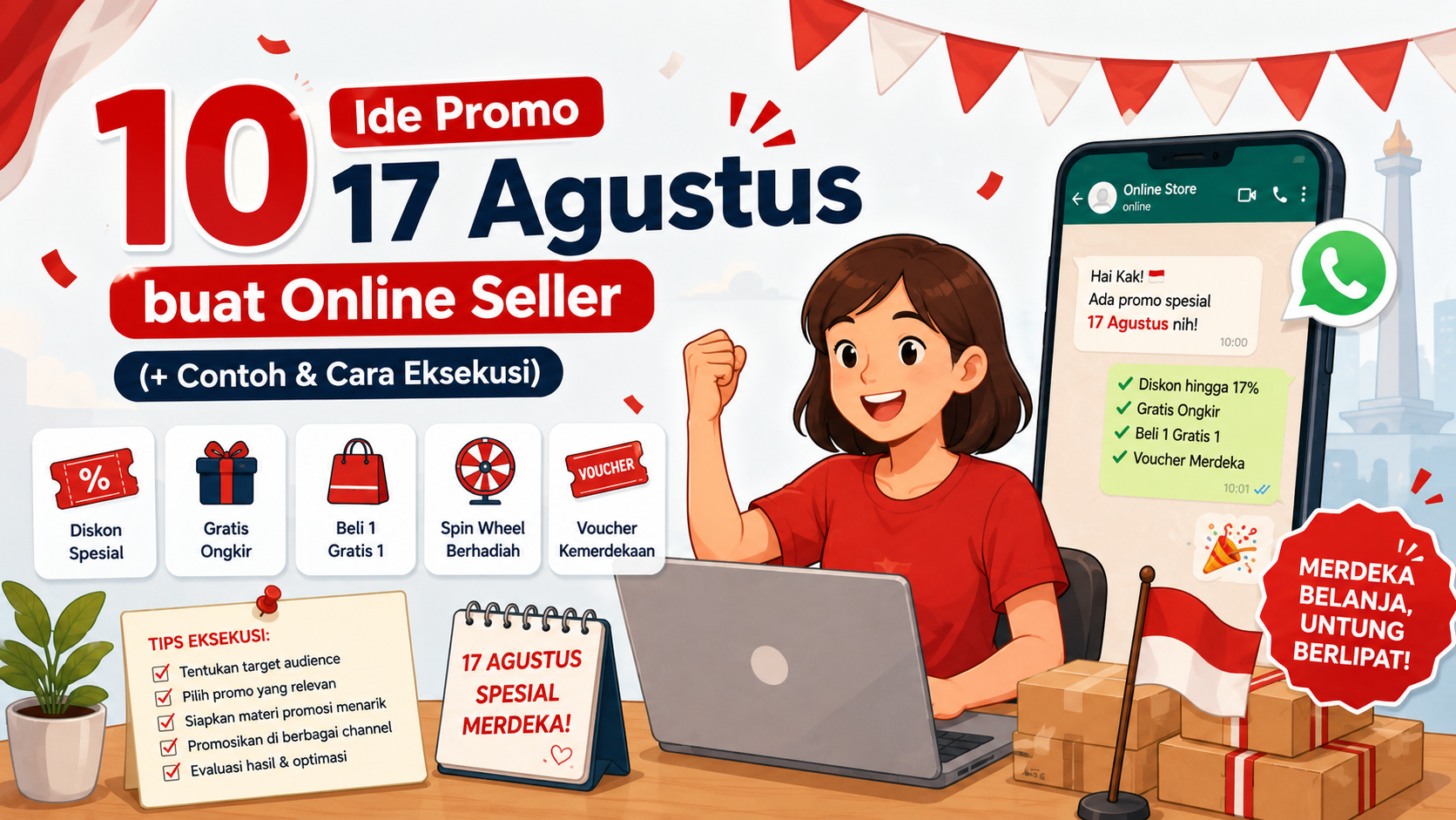 10 Ide Promo 17 Agustus buat Online Seller (+ Contoh & Cara Eksekusi)